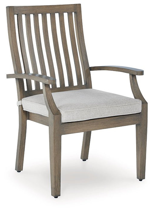 Rainier Ranch Outdoor Arm Chair with Cushion (Set of 2)