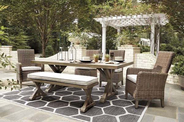 Beachcroft Signature Design 6-Piece Outdoor Dining Set